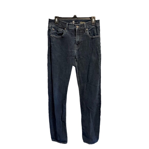 7 Seven For‎ All Mankind Jeans Denim Womens Size 32 Straight Leg Made In The USA - Picture 1 of 10